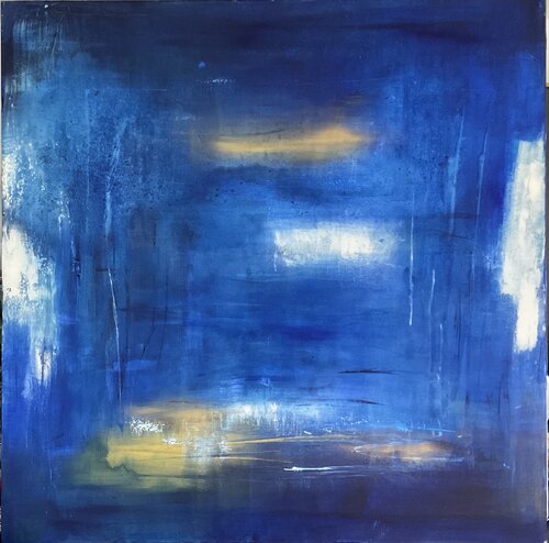 Brume bleue by Christine Barth Mroz, 회화 for Sale on Singulart