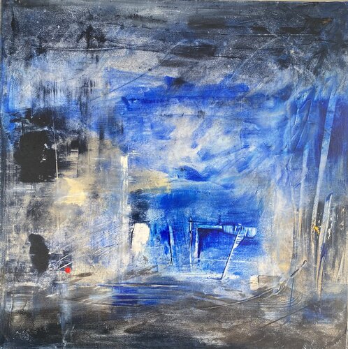Klein d œil au bleu by Christine Barth Mroz, 회화 for Sale on Singulart