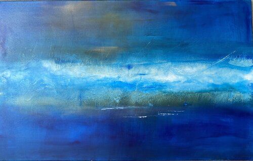 Bleu de bleu by Christine Barth Mroz, 회화 for Sale on Singulart