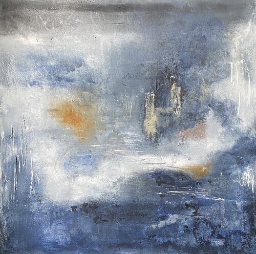 Quand Notre Dame renaît de ses cendres par Christine Barth Mroz, Peinture en vente sur Singulart