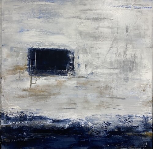 Fenêtre sur la mer di Christine Barth Mroz, Pittura in vendita su Singulart