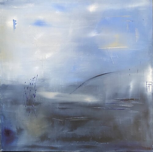 L horizon bleu by Christine Barth Mroz, 회화 for Sale on Singulart