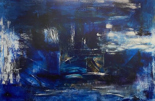 Lâcher prise bleu Christine Barth Mroz