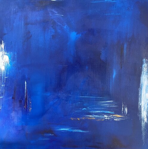 Nuit bleue de Christine Barth Mroz, Pintura a la venta en Singulart