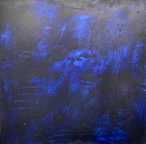 Bleu touareg von Christine Barth Mroz, Malerei kaufen auf Singulart