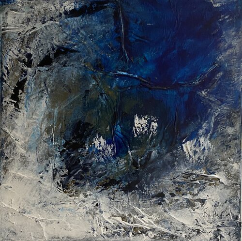Le mystère bleu by Christine Barth Mroz, 회화 for Sale on Singulart