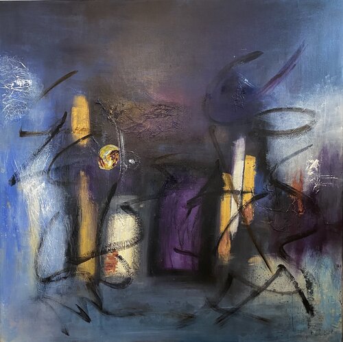 Ville folle by Christine Barth Mroz, 회화 for Sale on Singulart