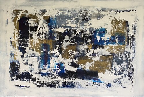 L inlandsis doré by Christine Barth Mroz, 회화 for Sale on Singulart