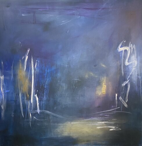 Éclats dans la pénombre by Christine Barth Mroz, 회화 for Sale on Singulart