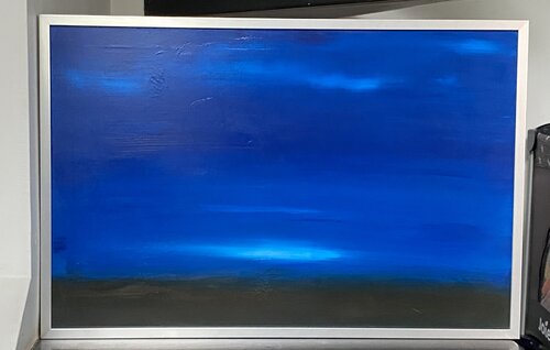 Quand la lumière perce le bleu by Christine Barth Mroz, 회화 for Sale on Singulart