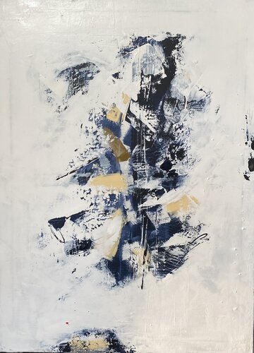 Symphonie bleue et blanche van Christine Barth Mroz, Schilderij te koop op Singulart