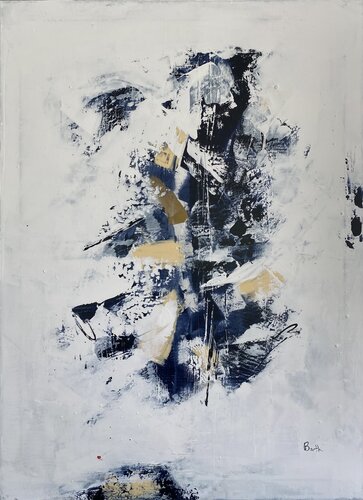 Symphonie bleue et blanche par Christine Barth Mroz, Peinture en vente sur Singulart