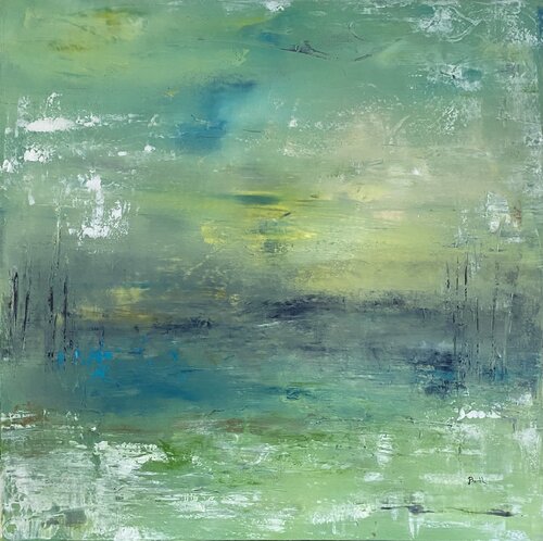 Réflet d émeraude by Christine Barth Mroz, Painting for Sale on Singulart