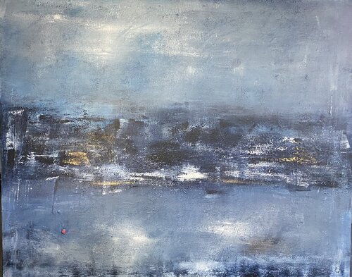 L écho du bleu par Christine Barth Mroz, Peinture en vente sur Singulart