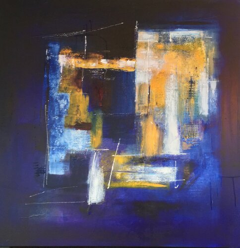 Une ville dans la lumière di Christine Barth Mroz, Pittura in vendita su Singulart