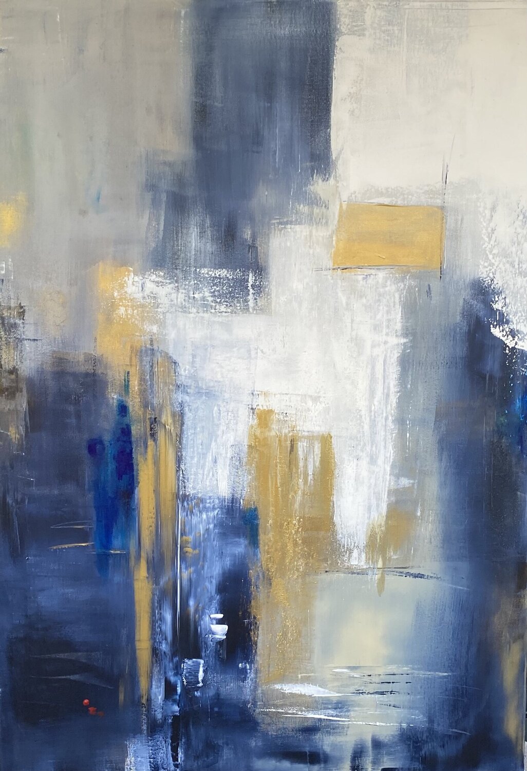 Glacier d or Christine Barth Mroz Pintura original en venta