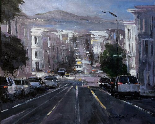 San Francisco ,  Mason street,  réf : 272 van Philippe Perennou, Schilderij te koop op Singulart