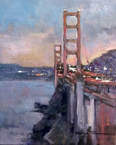 San Francisco ,  le golden Gate , réf 2781 di Philippe Perennou, Pittura in vendita su Singulart