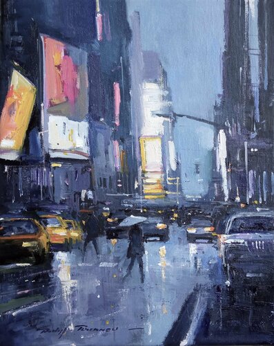 Times Square , réf : 2292 di Philippe Perennou, Pittura in vendita su Singulart