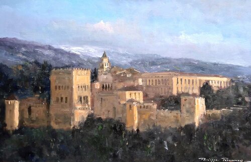 Grenade l'Alhambra , réf : 2212 di Philippe Perennou, Pittura in vendita su Singulart