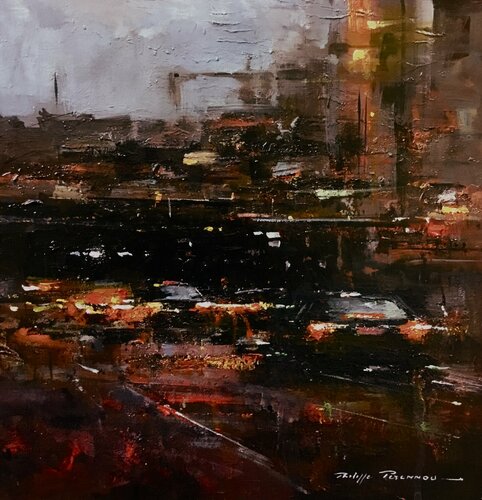 "Impressions urbaines" , réf : 2362 di Philippe Perennou, Pittura in vendita su Singulart