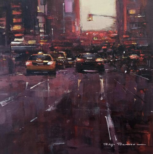 New York City , réf : 2392 di Philippe Perennou, Pittura in vendita su Singulart