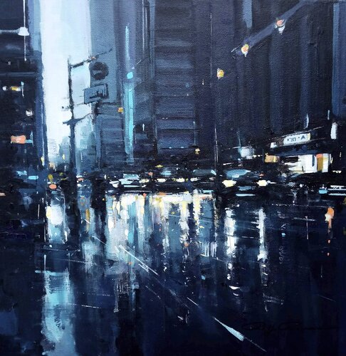 New York City , réf : 2402 di Philippe Perennou, Pittura in vendita su Singulart