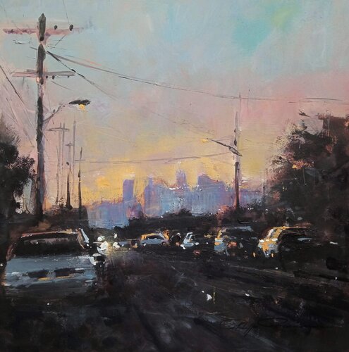 Los Angeles réf : 2552 di Philippe Perennou, Pittura in vendita su Singulart