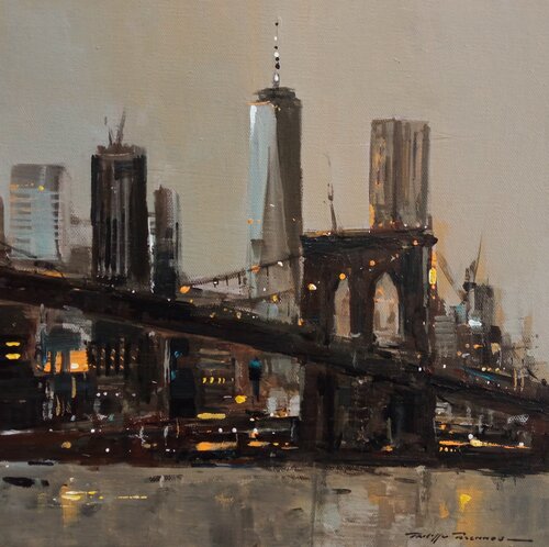 Brooklyn bridge, réf : 2692 di Philippe Perennou, Pittura in vendita su Singulart