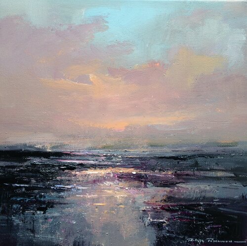 Marée basse dans la baie , réf : 2722 di Philippe Perennou, Pittura in vendita su Singulart