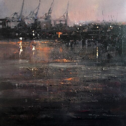 Hambourg 2 , réf : 2752 di Philippe Perennou, Pittura in vendita su Singulart