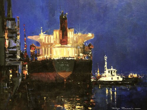 Montoir , réf : 2832 di Philippe Perennou, Pittura in vendita su Singulart