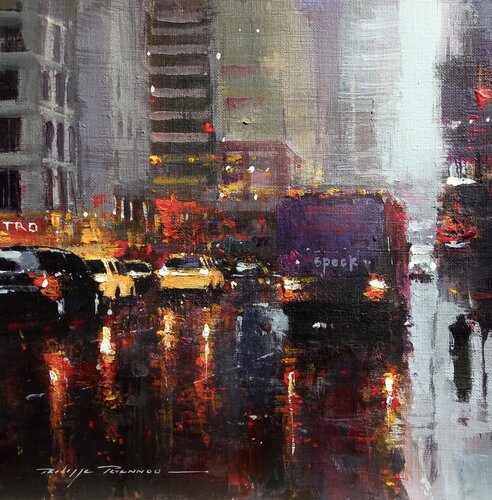 "New York City n°  2163" série petits formats van Philippe Perennou, Schilderij te koop op Singulart