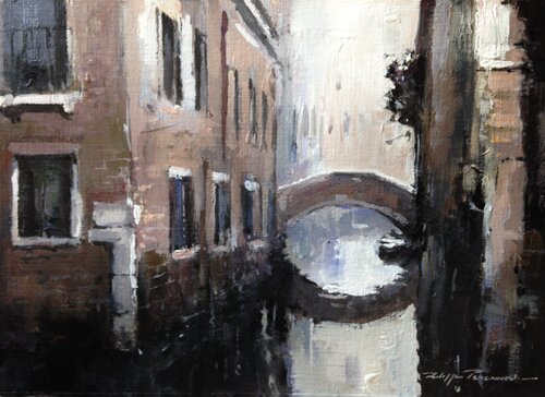 Venise Pont Moro , réf : 2203 van Philippe Perennou, Schilderij te koop op Singulart