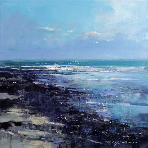 Quiberon , le conguel , n° 2203 di Philippe Perennou, Pittura in vendita su Singulart