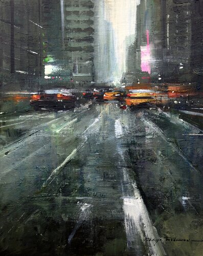 "Paysages urbains" NY n° 2683 von Philippe Perennou, Malerei kaufen auf Singulart