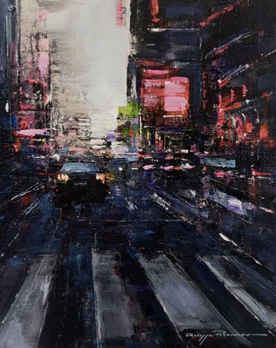 "Impressions urbaines" , n° 2693 di Philippe Perennou, Pittura in vendita su Singulart