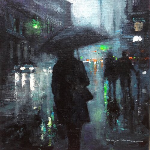 "scènes  urbaines" n° 2753 van Philippe Perennou, Schilderij te koop op Singulart