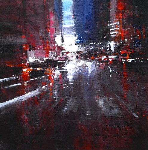 "impressions urbaines" n° 2773 série petits formats van Philippe Perennou, Schilderij te koop op Singulart