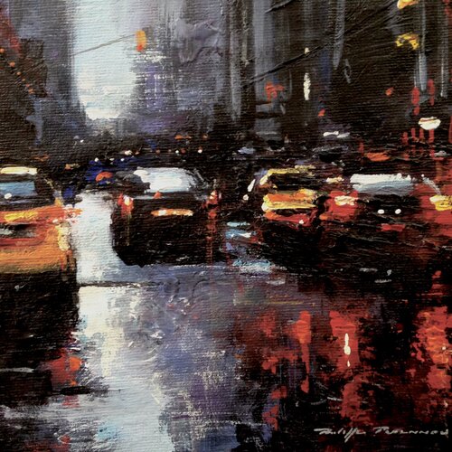 New York , n° 2593 , série petits formats von Philippe Perennou, Malerei kaufen auf Singulart