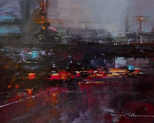 " impressions urbaines " n° 2124 van Philippe Perennou, Schilderij te koop op Singulart