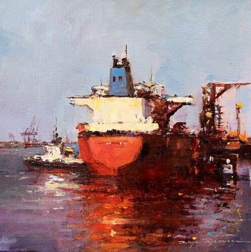 Rotterdam, N° 2364 by Philippe Perennou, Painting for Sale on Singulart