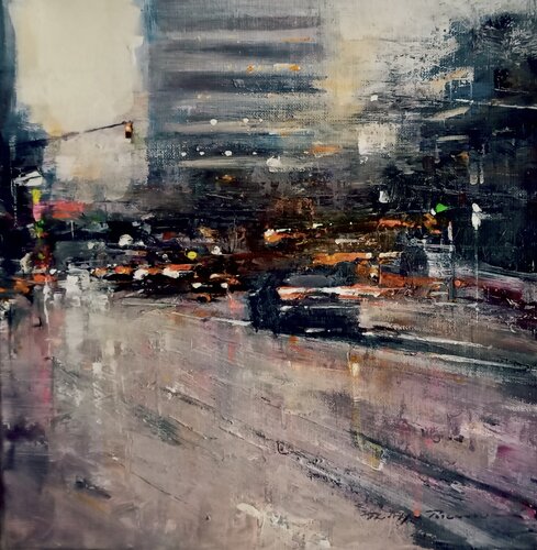 "Impressions urbaines N° 2374 van Philippe Perennou, Schilderij te koop op Singulart