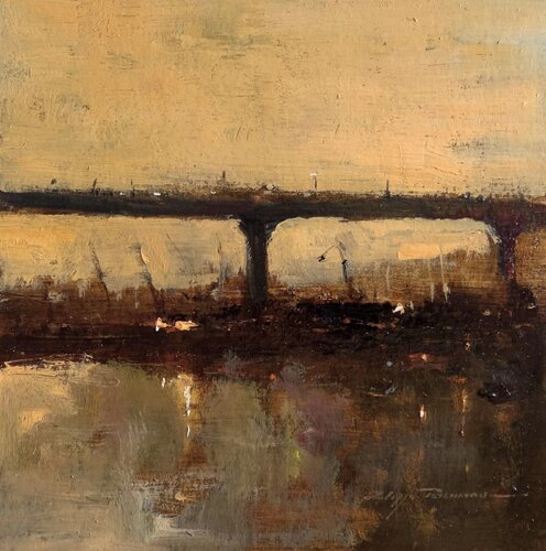 Nantes le pont de Cheviré , N° 418 di Philippe Perennou, Pittura in vendita su Singulart