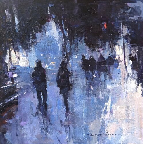 scène urbaine 2 , N° 215 di Philippe Perennou, Pittura in vendita su Singulart