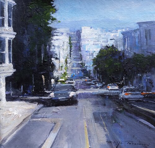 San Francisco , Union street  N° 2205 van Philippe Perennou, Schilderij te koop op Singulart