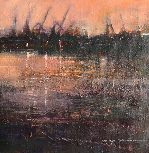 "impression portuaire 2 " N° 2406 de Philippe Perennou, Pintura a la venta en Singulart