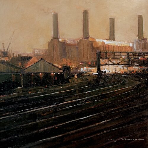 Londres , Battersea Power Station N° 236 par Philippe Perennou, Peinture en vente sur Singulart