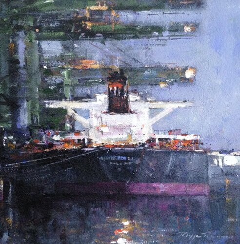 Rotterdam , réf : 2560 di Philippe Perennou, Pittura in vendita su Singulart