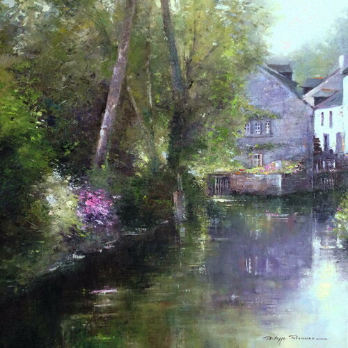 Pont aven , réf : 2600 van Philippe Perennou, Schilderij te koop op Singulart